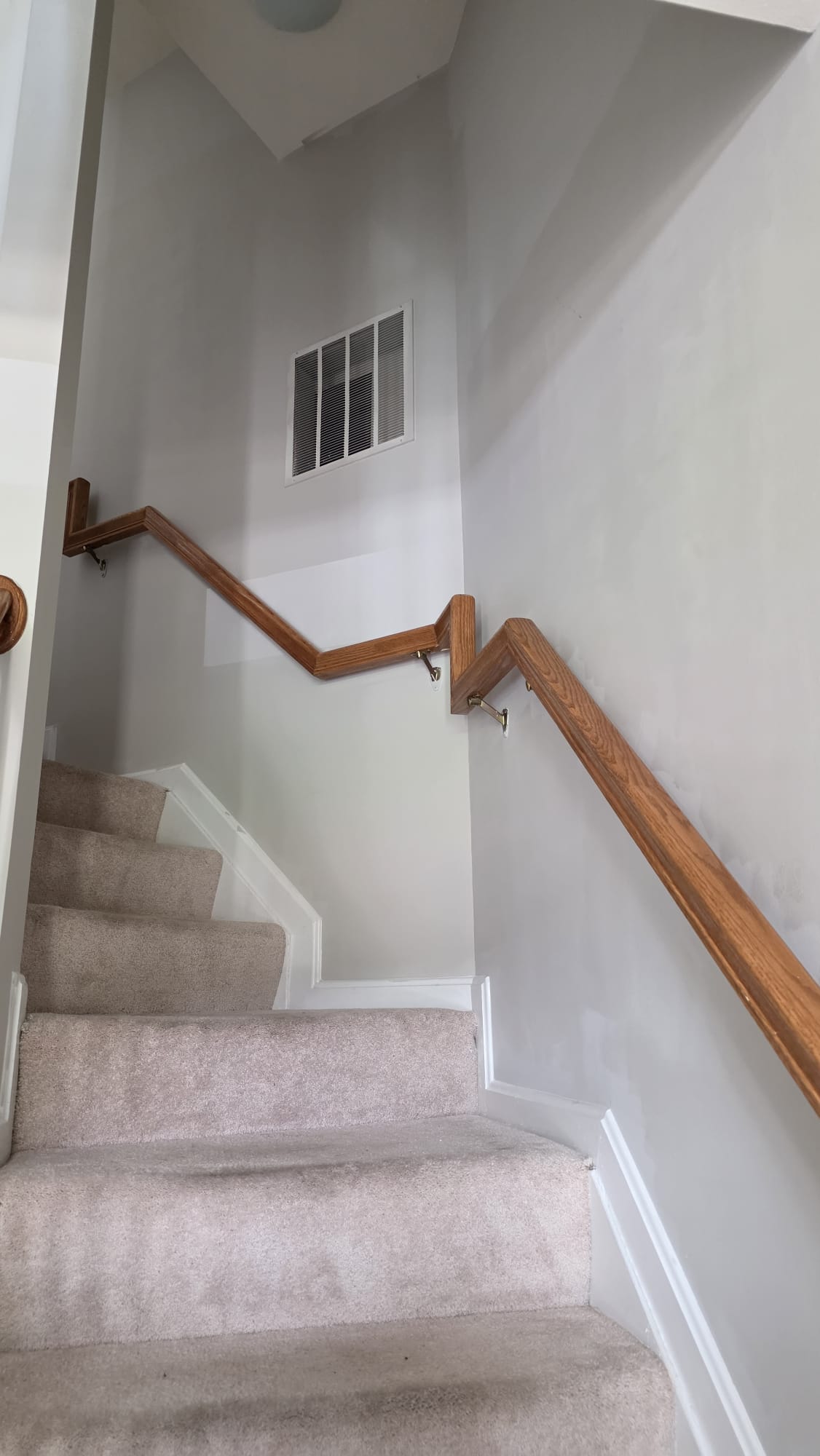 Finished wall repair ready for paint by VanGo Services in Virginia